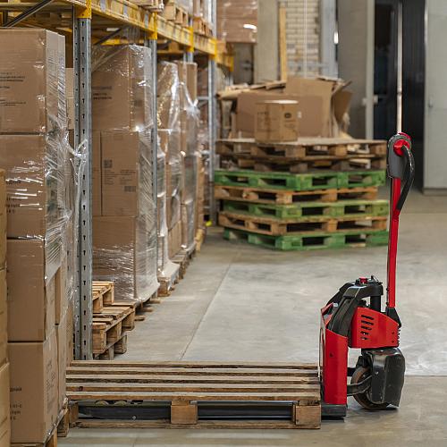 close up warehouse view