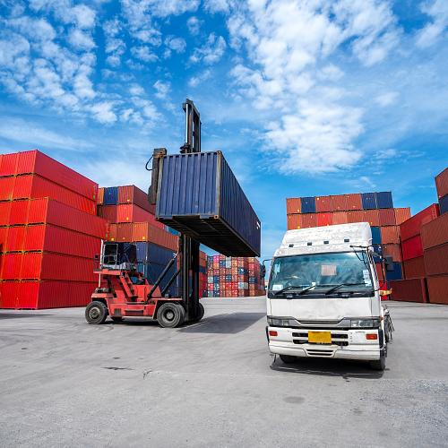business logistic concept import export concept