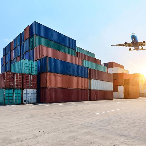 industrial port container yard